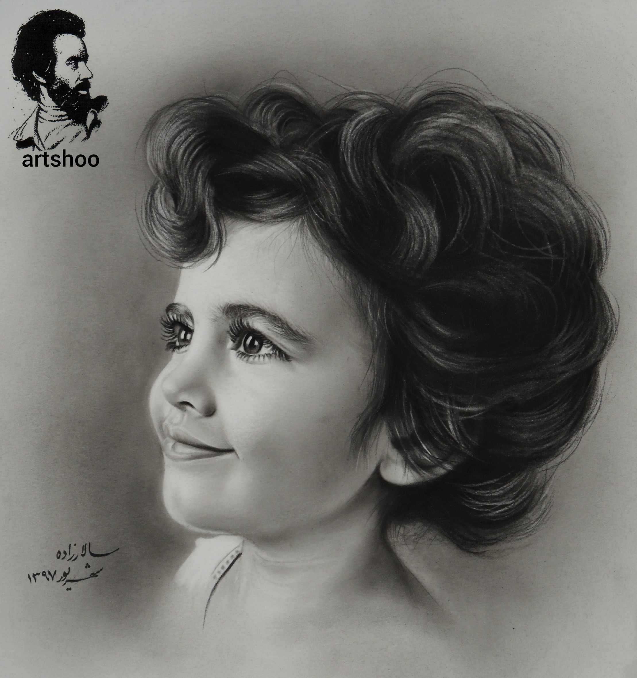 نقاشی سیاه قلم اورژینال